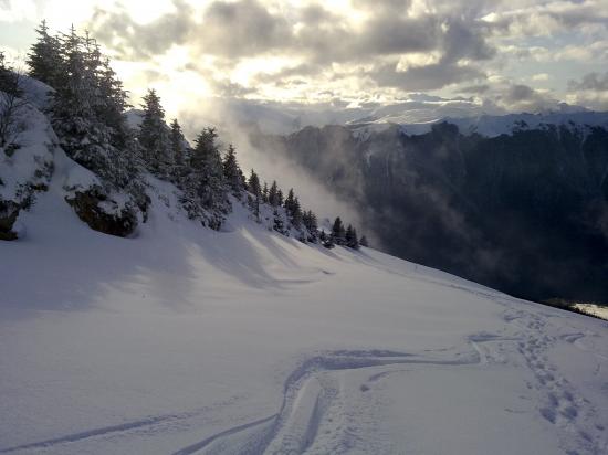 Derniers rayons de soleil vers la vallée...